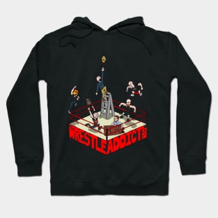 The Wrestle Addict Cartoon Tee Hoodie